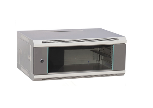 2U mini wall mount CCTV DVR rack with lockable glass door, 2U Mini Wall Mount CCTV DVR Rack