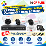 CP Plus 4Ch Smart AI DVR Combo Kit – Malar's Choice