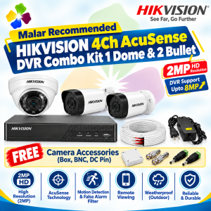 Hikvision 4Ch AcuSense DVR Combo Kit – Malar's Choice