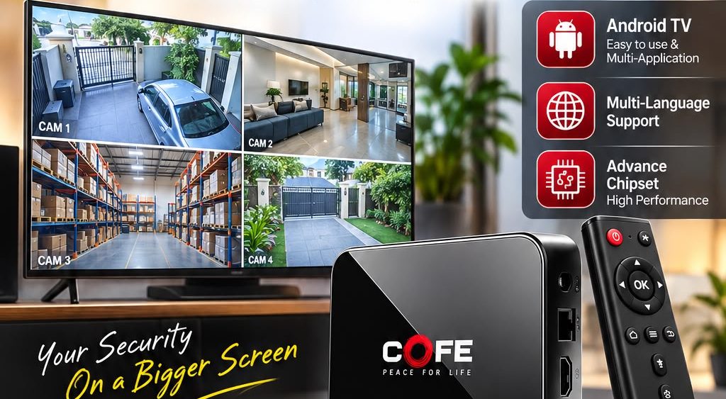 Cofe Android TV Box 4GB RAM 32GB ROM CF-ADR007 for CCTV Monitoring
